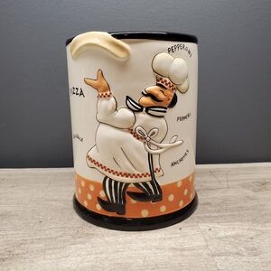 Vintage Expressions "pizza maker" utensil holder